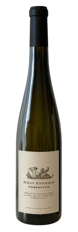Botella de BODEGA ALEANNA Gran Enemigo Torrontés, vino blanco de Mendoza, Argentina