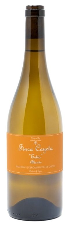 Botella de FINCA CAYETA Estío, vino tinto de Rías Baixas, España