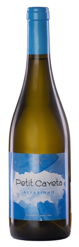 Botella de PETIT CAYETA Alvarinho, vino blanco de Vinho Verde, Portugal