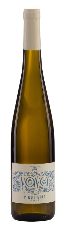 Botella de YAYA Pinot Gris, vino blanco de Pfalz, Alemania