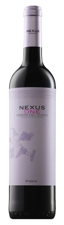 Botella de NEXUS One, vino tinto de Ribera del Duero, España