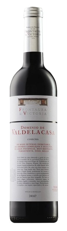Botella de FRONTAURA & VICTORIA Dominio de Valdelacasa, vino tinto de Toro, España