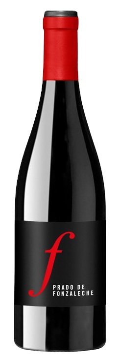 Botella de BODEGA PUELLES SAN MARTIN DE ABALO Prado de Fonza Leche, vino tinto de Rioja, España