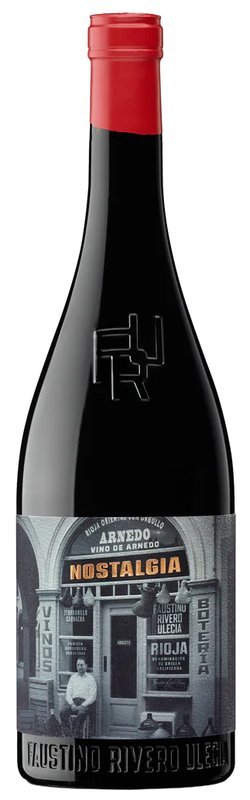 Botella de FAUSTINO RIVERO ULECÍA Nostalgia, vino tinto de Rioja, España