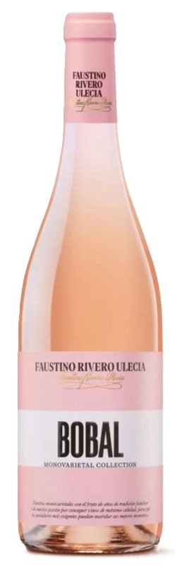 Botella de FAUSTINO RIVERO ULECÍA Bobal Rosé, Vino de la Tierra de Castilla, España