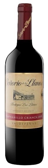 Botella de GARCÍA CARRIÓN Señorío de los Llanos Crianza 2020, vino tinto de Valdepeñas, España