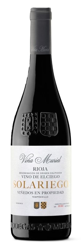 Botella de VIÑA MURIEL Solariego Vino De Elciego, vino tinto de Rioja, España