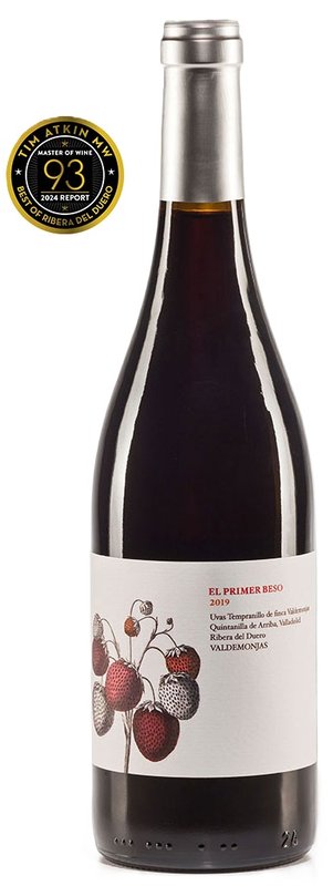 Botella de VALDEMONJAS El Primer Beso, vino tinto de Ribera del Duero, España