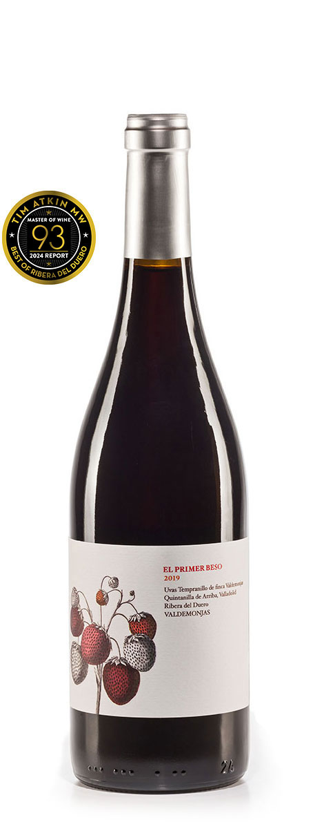 Botella de VALDEMONJAS El Primer Beso, vino tinto de Ribera del Duero, España, 1,5 litros